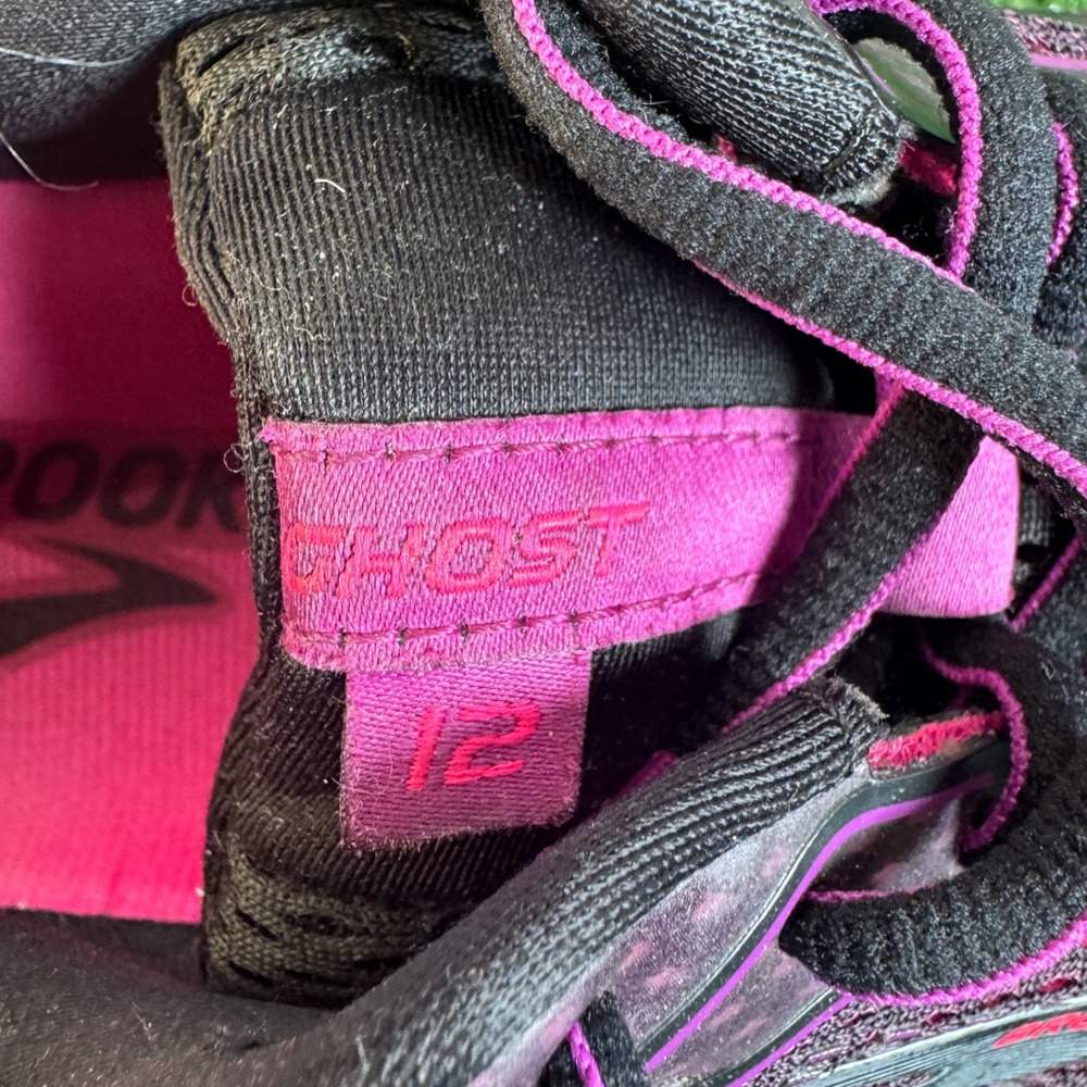 Brooks Ghost‎ 12 Womens Running Shoes Purple Pink 1203051B063 Size 8 Medium B - Picture 4 of 12